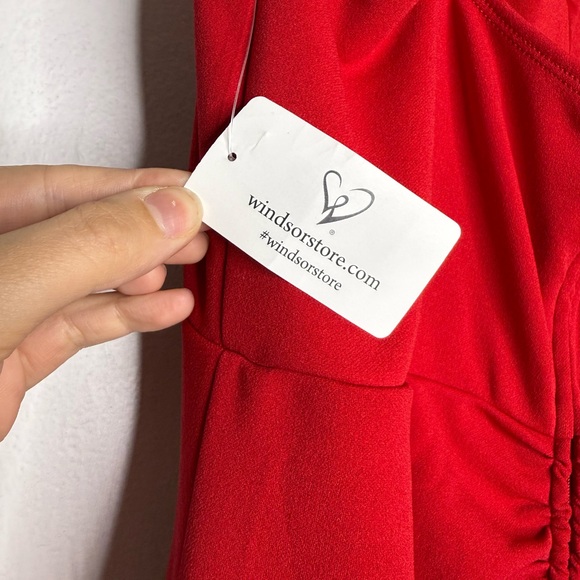 Windsor Striking Red Maxi Dress - Picture 3 of 8